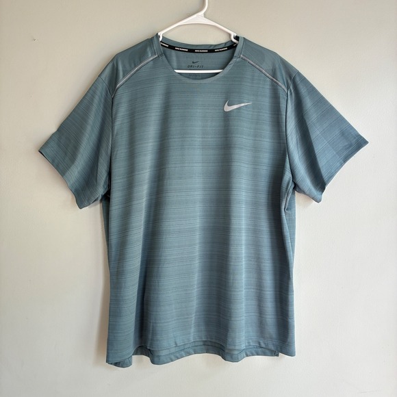 Nike Other - Nike Dri-FIT Running Shirt Mens 2XL Blue Short Sleeve Performance Tee